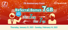 Campaign/Increased Referral Bonus! +7GB for both referrals and referrals