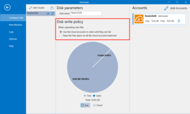 Configure "Disk write policy"
