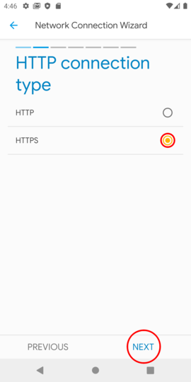 Select "HTTPS"